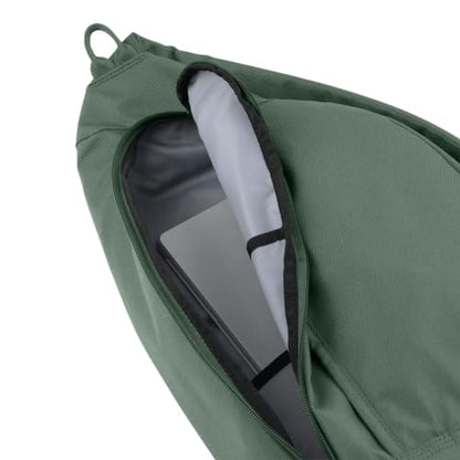 Carhartt Durable Sling Bag, Crossbody Backpack with Side Release Buckle, Tablet Sleeve and Adjustable Strap, Greenslate, 10L - color: Green Slate