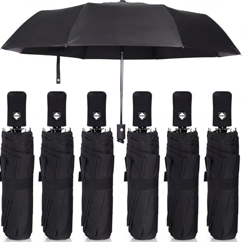 Jexine Windproof Travel Umbrella Compact Small - color: Black