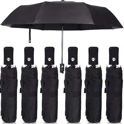 Jexine Windproof Travel Umbrella Compact Small - color: Black