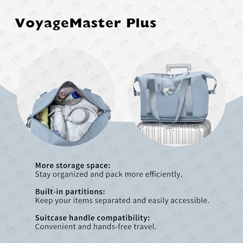 Travel Rolling Duffel Bag with Removable Wheels,Expandable Foldable Carry-On Luggage for Trip or Hospitalization - color: blue