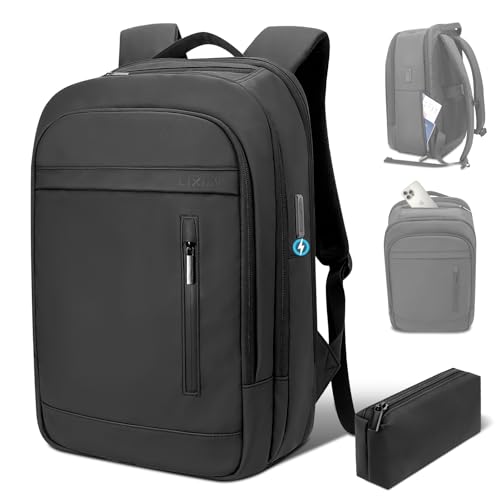 Business Travel Lightweight Laptop Backpack for Men - color: Black, size: 15.6MAX", style: Classic