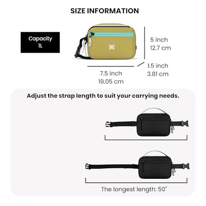 Sherpani Hyk, Small Sling Bag, Lightweight Travel Fanny Pack - color: Alchemy