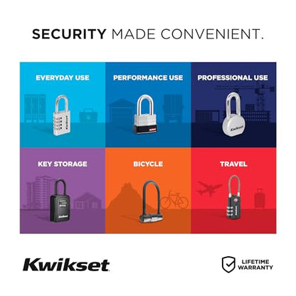 Kwikset TSA Approved Combination Luggage Lock with Cable, 2-Pack, Blue - color: Blue