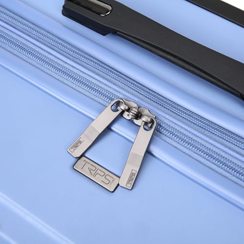 TRIPS EON 28-Inch Lightweight Durable Hardside 8-Wheel Spinner Checked Suitcase Size Luggage, Ashleigh Blue - color: Ashleigh Blue, size: LARGE CHECKED
