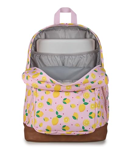 JanSport 34L Cool Backpack – 15-inch Laptop Sleeve, Lemonade Stand | Ergonomic Straps, Waterbottle Pocket, Campus Weekender Travel Rucksack - color: Lemonade Stand Pink