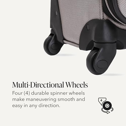SwissGear Sion Softside 확장 가능, 백랍., 체크무늬-중형 25인치, Sion 소프트사이드 확장형 수하물 - color: 백랍., size: 체크무늬-중형 25인치