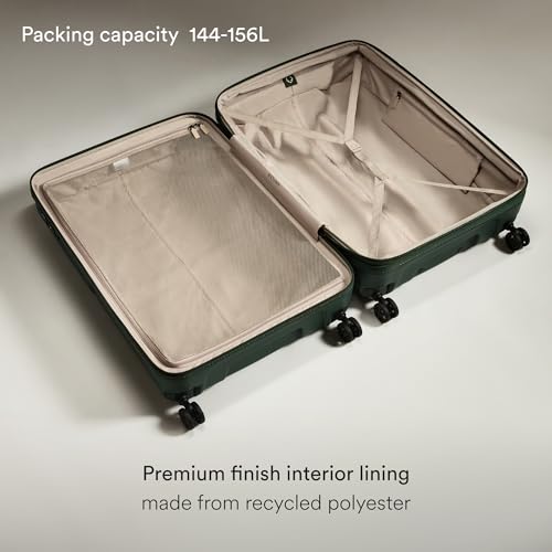ANTLER Single Stripe Hardside Checked Large Luggage, Green, 32", 144L - color: Green, size: Large