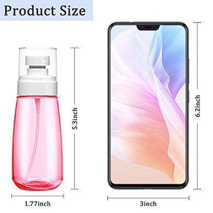 Cosywell Fine Mist Spray Bottle 3.4oz/ 100ml Empty Cosmetic Refillable Travel Containers Plastic Hair Spray Bottle Sprayer for Perfume Skincare Makeup Lotion (8color) - color: 8color