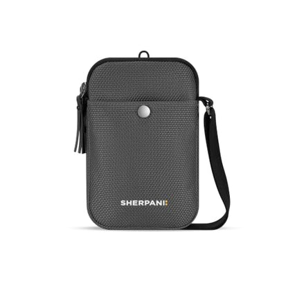 Sherpani Simplicity, Anti-Theft Phone Crossbody for Women - color: Granite