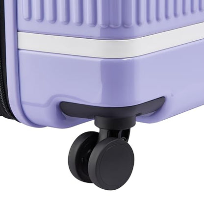 florence by mills Spin Me Away Hardside Expandable Luggage with Spinner Wheels, Lavender, Checked-Large 29 Inch - color: Lavender, size: Checked-Large 29 Inch