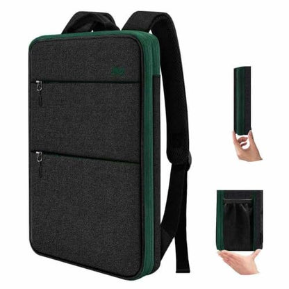 ZINZ Slim & Expandable Laptop Backpack 13-14 inch,BK01GR01 - color: Bk01gr01, size: 13"-14"