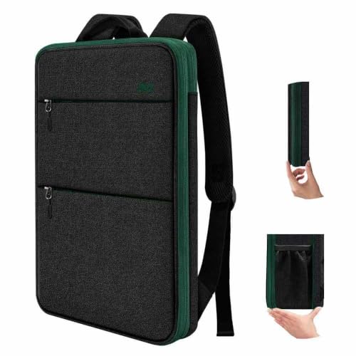 ZINZ Slim & Expandable Laptop Backpack 13-14 inch,BK01GR01 - color: Bk01gr01, size: 13"-14"