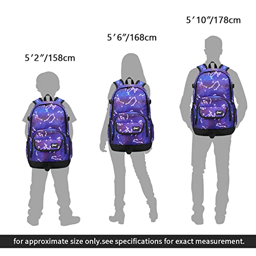 rickyh style School Backpack Travel Bag for Men & Women Lightweight College - color: 04 Constellation