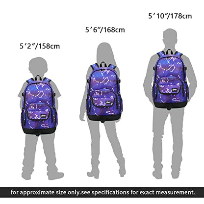 rickyh style School Backpack Travel Bag for Men & Women Lightweight College - color: 04 Constellation