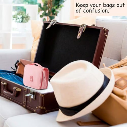 Hanging Toiletry Bag Travel Waterproof Makeup Organizer for Women Men(Pink) - color: Pink