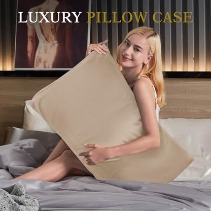 Cooling Pillowcase for Contour Pillow, Taupe, 24x14x5/3.7 Inches, 1 Piece - color: Taupe