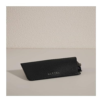 OLETHA Soft Glasses Case for Sunglasses, Readers & Eyeglasses, 2 Pack - color: Black
