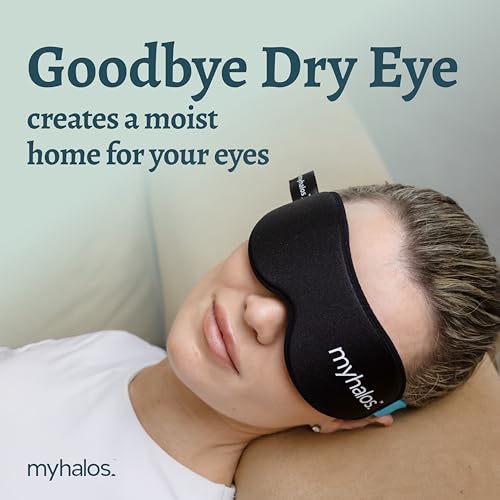 MyHalos® Silicone Sleep Mask, Blackout Eye Mask, Zero Pressure, Washable