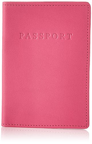 Royce Leather Rfid Blocking Passport Travel Document Organizer In Genuine Leather Packing Organizer, Pink 2 - color: Pink 2