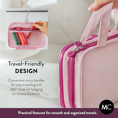 Mothercould Small Kids Travel Organizer, Hanging Bag With Hook, Pink - color: Pink, size: Small
