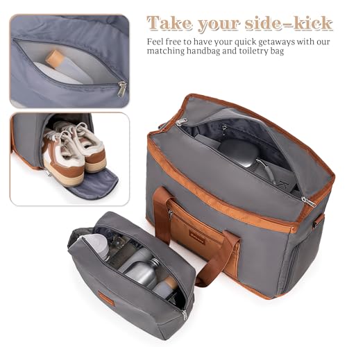 Cobens Luggage Sets 5 Piece, Suitcases with Wheels, 20"/24"/28",Gray - color: Gray, size: 5 Piece Sets (20/24/28/DB/TB)