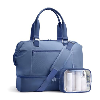 TOPEAST Travel Duffle Bag, Weekender Bags for Women with Shoe Compartment - color: Blue