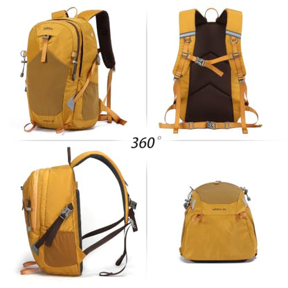 30L Lightweight Hiking Backpack, Travel Daypack with Pole Holder, Gray - color: 30l-grey