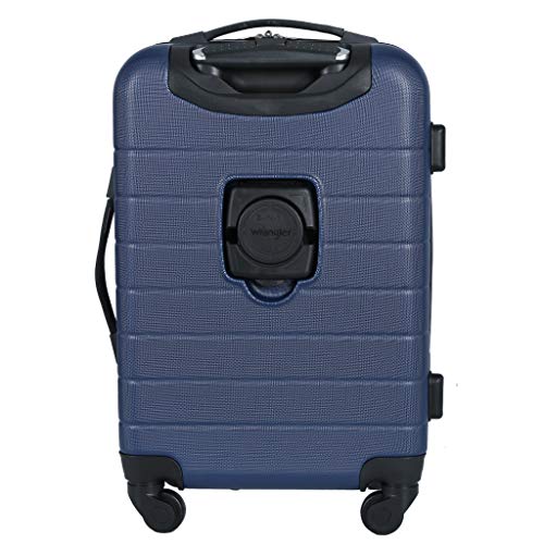 Wrangler Smart Spinner Hardside Luggage, 3 Piece Set, Navy Blue - color: Navy Blue, size: 3 Piece Set