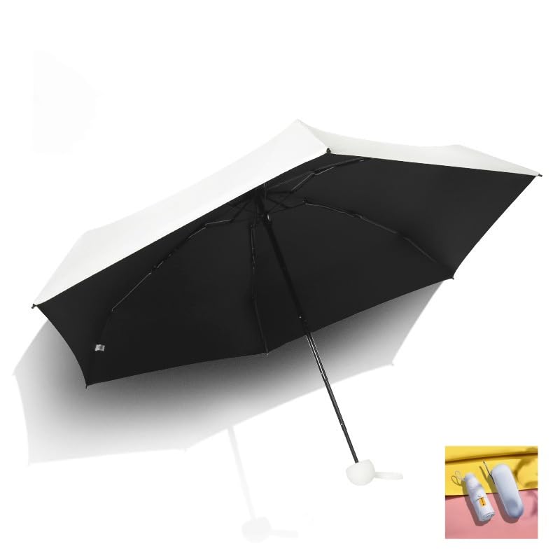 Mini Travel Umbrella with Umbrella Case - color: Off-white