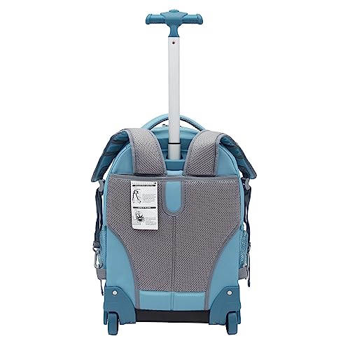 Travelers Club 18" Rolling Backpack with Shoulder Straps, Aqua - color: Aqua, size: 18 Inch