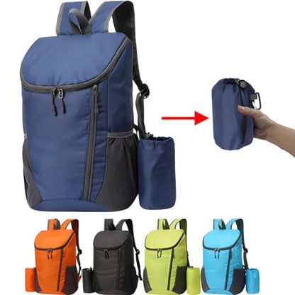 Portable Foldable Backpack Folding Mountaineering Bag, Ultralight Outdoor Cycling Rucksack, Travel Hiking Knapsack (Grey) - color: Grey