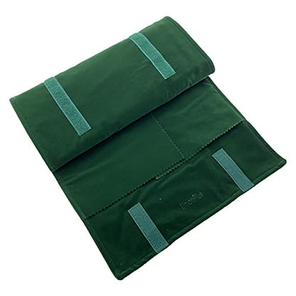 UnionPlus Travel Necklaces Roll Organizer Anti-Tangle Large Blackish Green - color: Blackish Green, size: Large