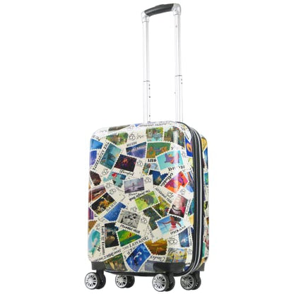 FUL Disney Stamps 22 Inch Carry On Luggage, Multi - size: 22 Inch
