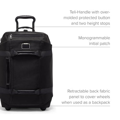 TUMI Alpha Bravo International 2 Wheeled Duffel Backpack, Black - color: Black
