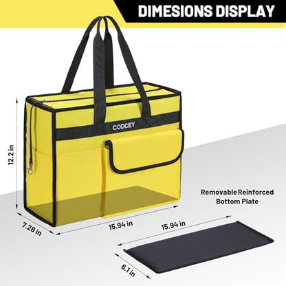 Large Utility Shoulder Tote Bag with Multi Pockets for Travel