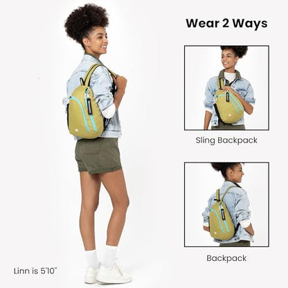 Sherpani Wayfarer, Sling Bag for Women, Crossbody Backpack (Alchemy) - color: Alchemy