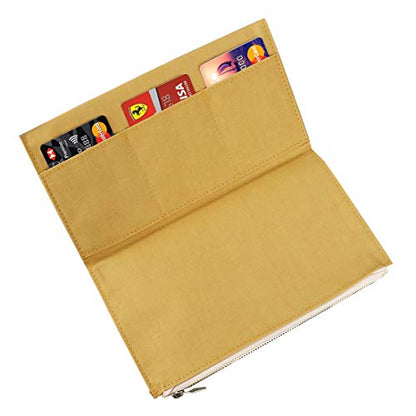 Moterm Canvas Zipper Pocket Insert Pouch for Travelers Notebook Refill - color: Canvas-Yellow, size: Standard Size