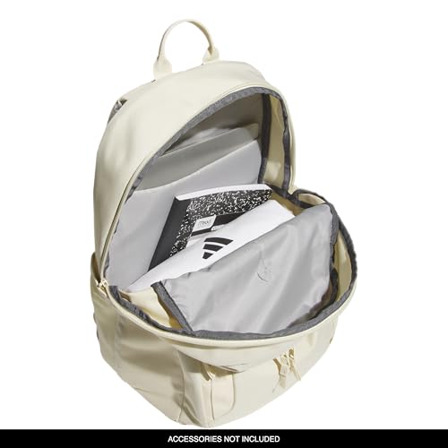 adidas Amplifier School Backpack 27L - color: Warm Vanilla Yellow/White/Regular
