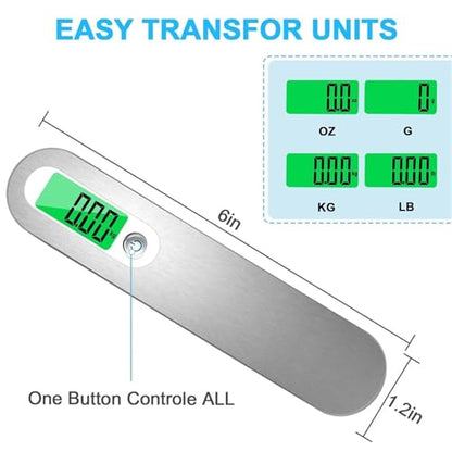 Luggage Weight Scale, 1pcs Portable Scale Digital LCD Display 110lb/50kg Electronic Luggage Hanging Suitcase Travel Weighs Baggage Bag Weight Balance,for Travel(Scale B) - size: Scale B