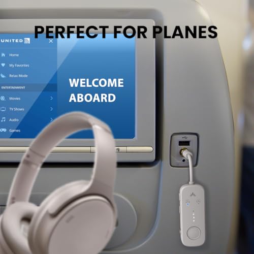 Avantree Relay - Airplane Bluetooth Adapter for 2 AirPods or Headphones - color: 4-Sandstorm Beige
