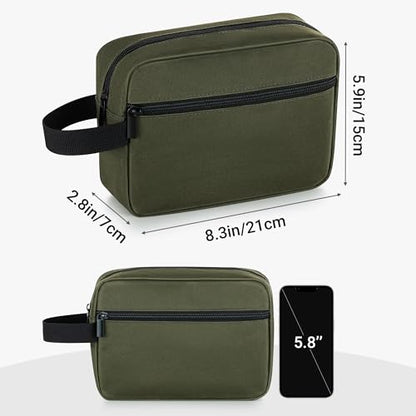 Elviros Hanging Toiletry Bag, Lightweight Dopp Kit, Small, Army Green - color: Army Green, size: Small