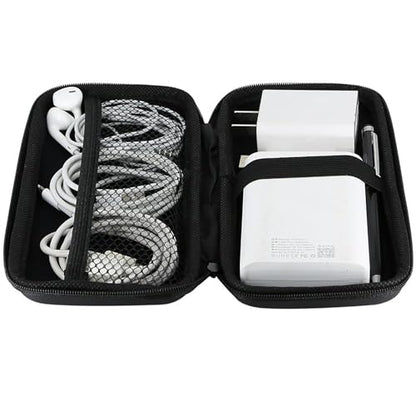 iMangoo Travel Essential Electronics Organizer Charger Case Carrying Pouch - color: Black, size: Small