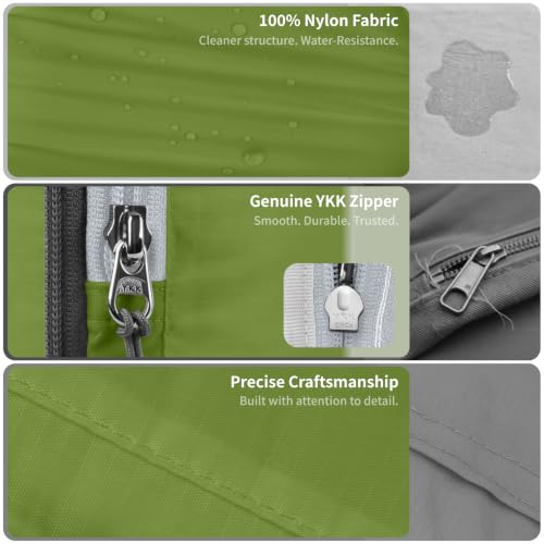 Cipway Compression Packing Cubes for Travel (Green 6pcs) - color: Green, size: 6PCS