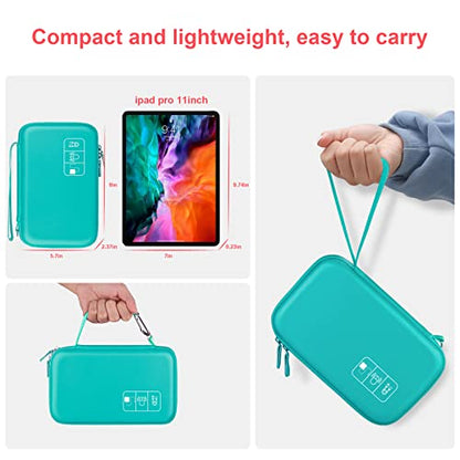 Canboc Hard Electronic Organizer Case Electronics Accessories Storage Bag - color: A-Turquoise