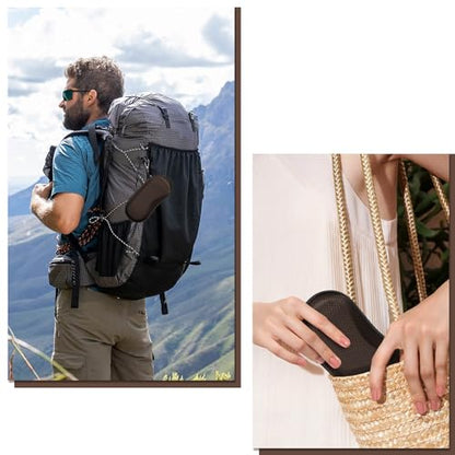 FINTIE Sunglasses Case, Hard EVA Shell Shockproof Sport Glasses Case - color: Brown