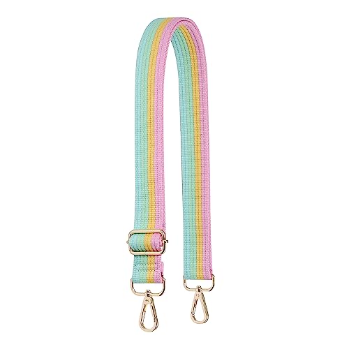 S-Jacorry Purse Strap Replacement Crossbody Wide Shoulder Strap Adjustable Canvas Straps Handbag Strap Replacement Belts - color: Gold Buckel-953