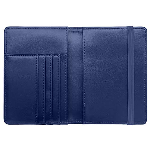 Coco Rossi Passport Holder for Travel Women Slim RFID Passport Cover Wallet - color: Mandala