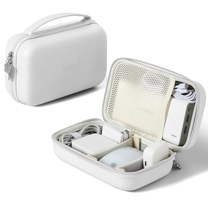 휴대용 충전기 케이스, 테크 파우치 여행용 오거나이저, XL, 화이트 - color: 화이트., size: XL