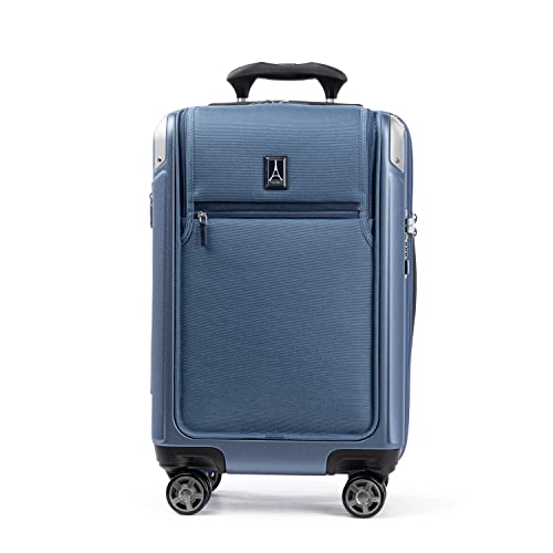 Travelpro Platinum Elite Hardside Carry-On Luggage, Dark Sky, 21-Inch - color: Dark Sky Blue, size: Carry-on with Laptop Pocket 21-Inch