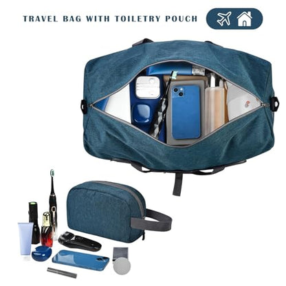 Felipe Varela Foldable Duffle Bag for Travel Weekend Overnight Gym Camping - color: E Green, size: 65L